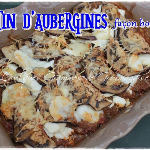 Gratin d'aubergines