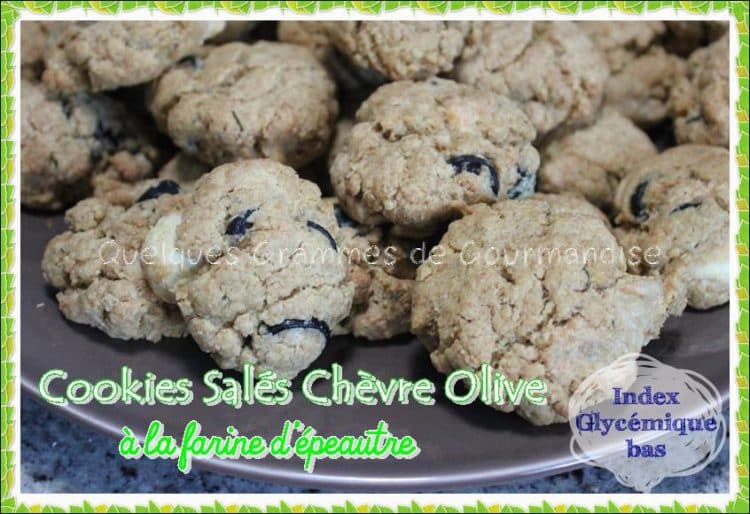 Cookies au chèvre et aux olives