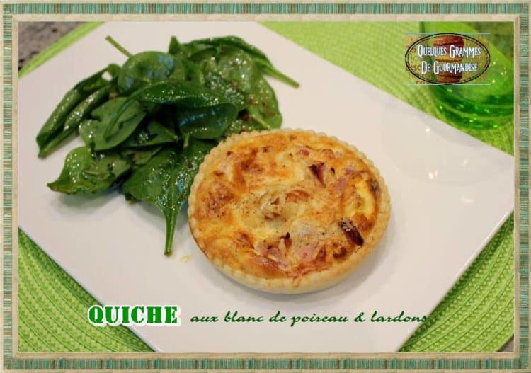 quiche aux blancs de poireaux