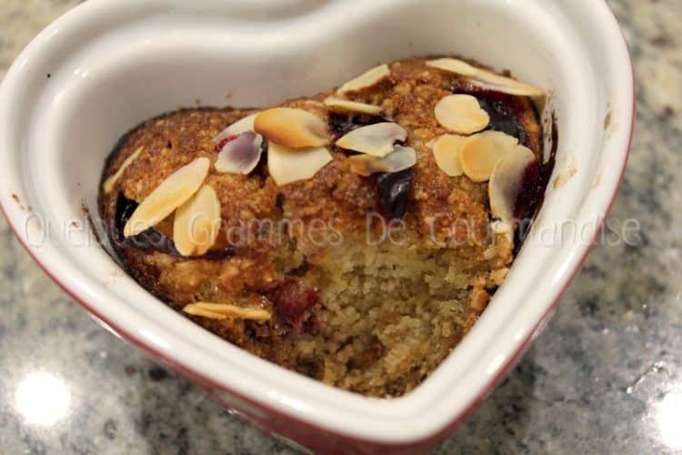 Gratin de prunes à la noix de coco