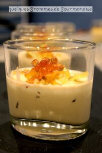 Ravioles croustillantes crème de foie gras