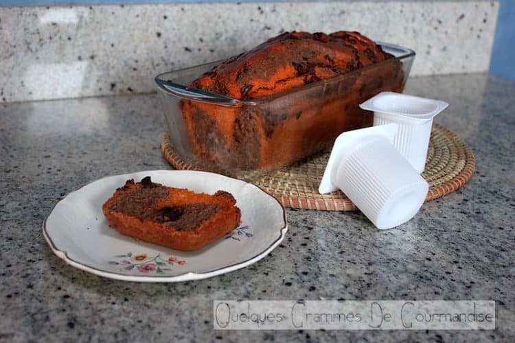 Marbré Orange Chocolat au Yaourt Soja