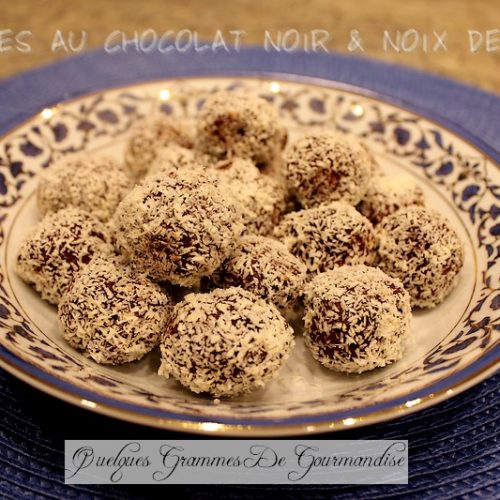 truffes chocolat noix de coco