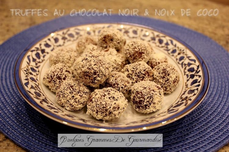 truffes chocolat noix de coco