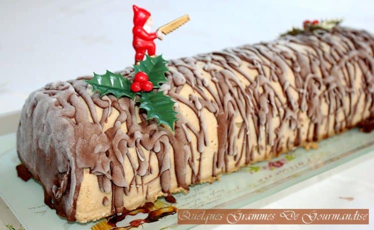 bûche glacée crème de marrons café