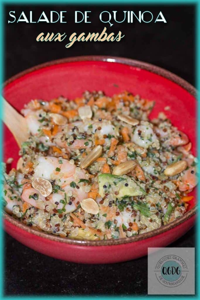 Salade de quinoa aux gambas