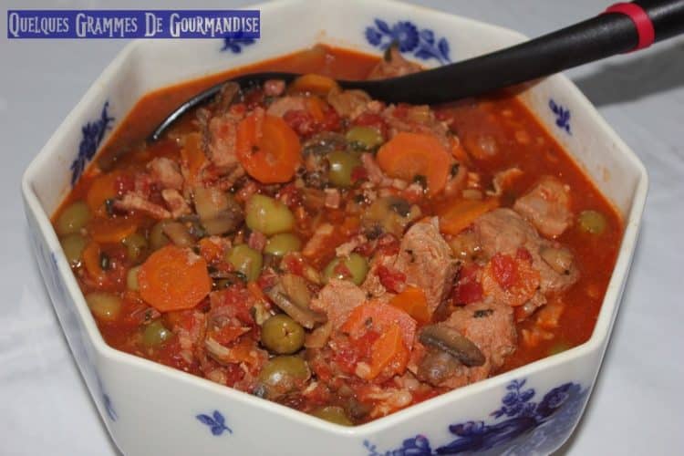 saute de veau aux olives