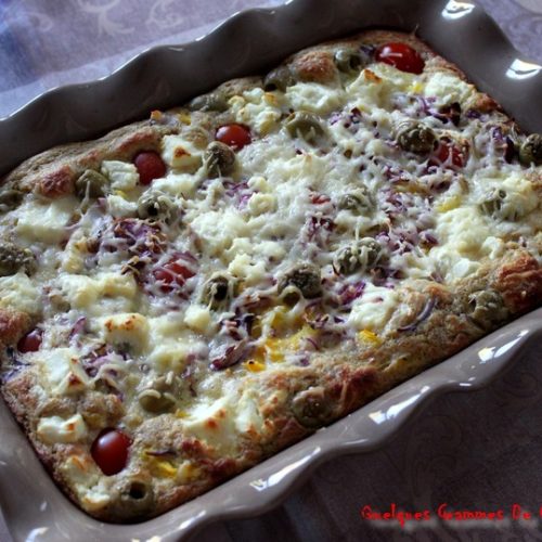 clafoutis aux poivrons et tomates