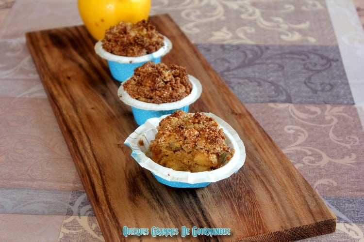 muffin crumble aux pommes