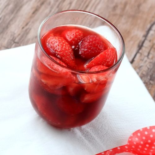 fruits rouges en gelée