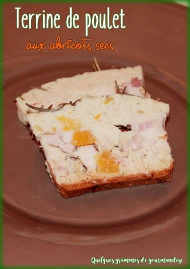 terrine de poulet aux abricots secs