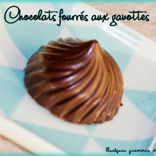 chocolats fourrés aux gavottes