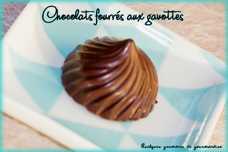 chocolats fourrés aux gavottes