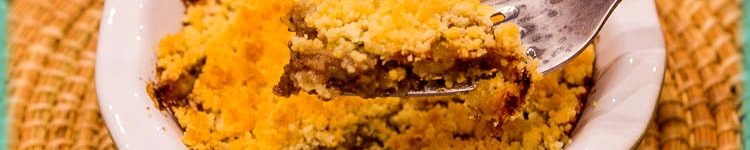 crumble boudin pomme camembert