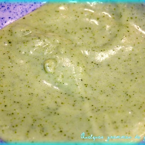 purée courgette pomme de terre au roquefort