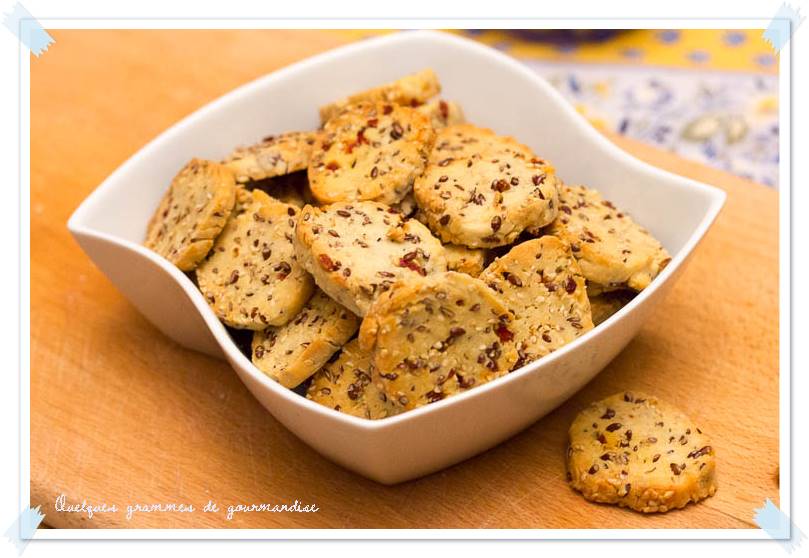 Sablés apéritifs aux graines