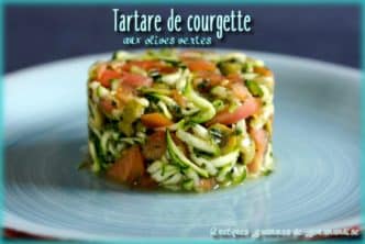 tartare courgette aux olives zoom
