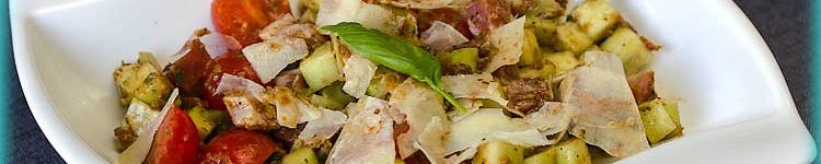 salade concombre aux saveurs d'Italie