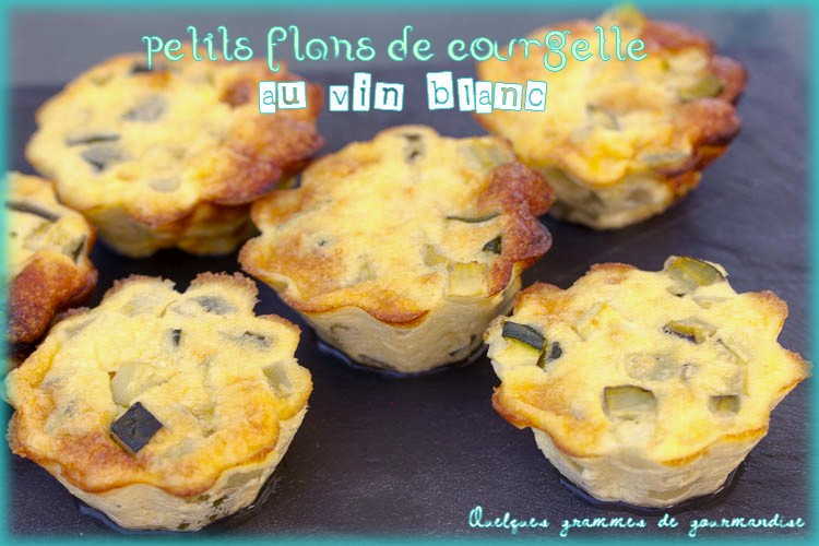 flans de courgette au vin