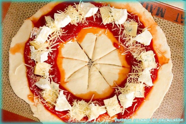 pizza couronne preparation