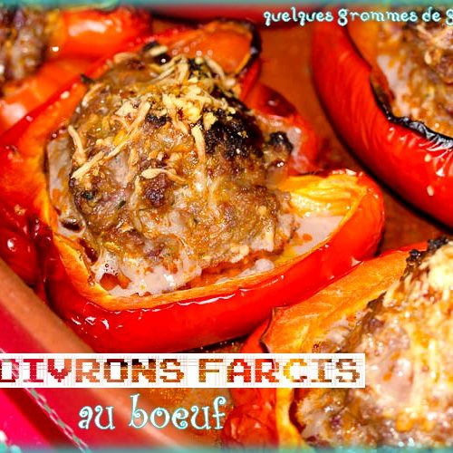 poivrons farcis au boeuf