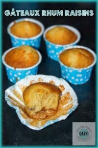 Gâteaux rhum raisins