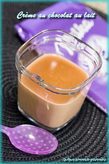 crème au chocolat au lait Milka