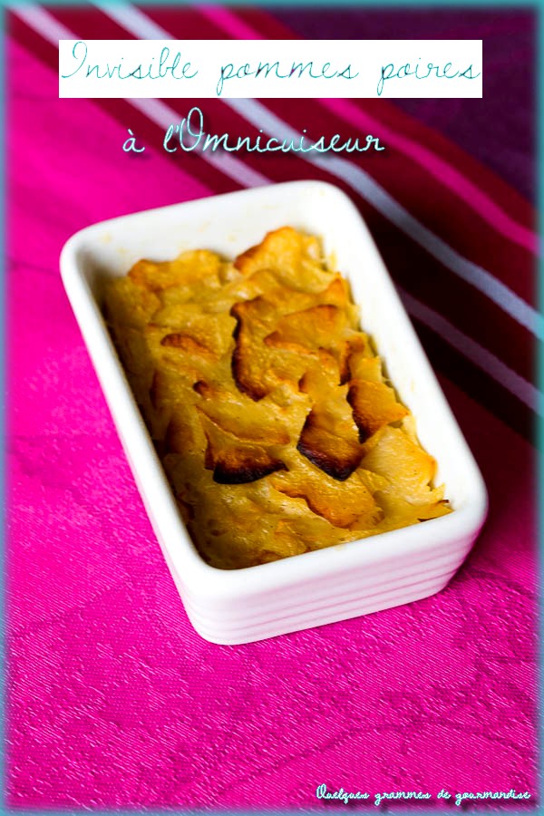 invisible pommes poires cuisson à l'Omnicuiseur