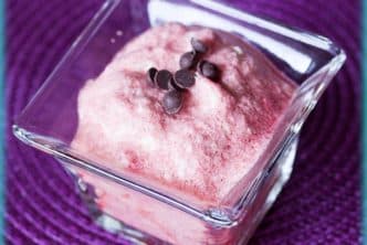 Mousse de fruits rouges aux blancs d'oeufs