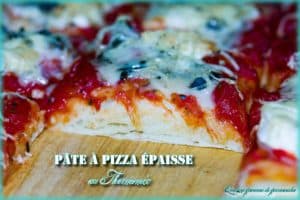 pâte à pizza épaisse au Thermomix