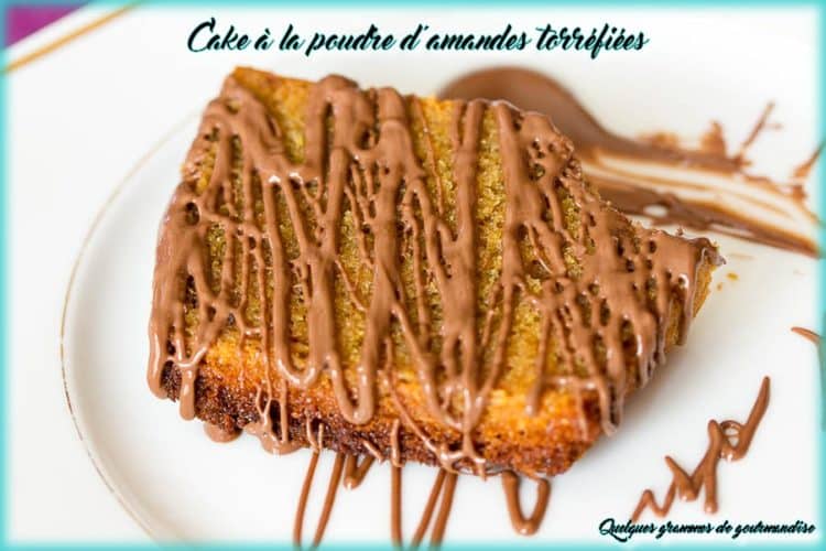 cake à la poudre d'amandes torréfiées au Nutella