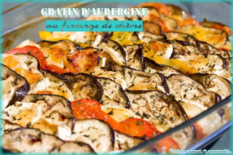 gratin d'aubergines au chèvre