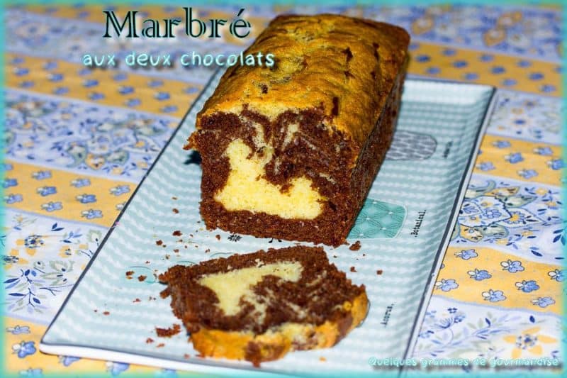 marbré aux 2 chocolats moelleux