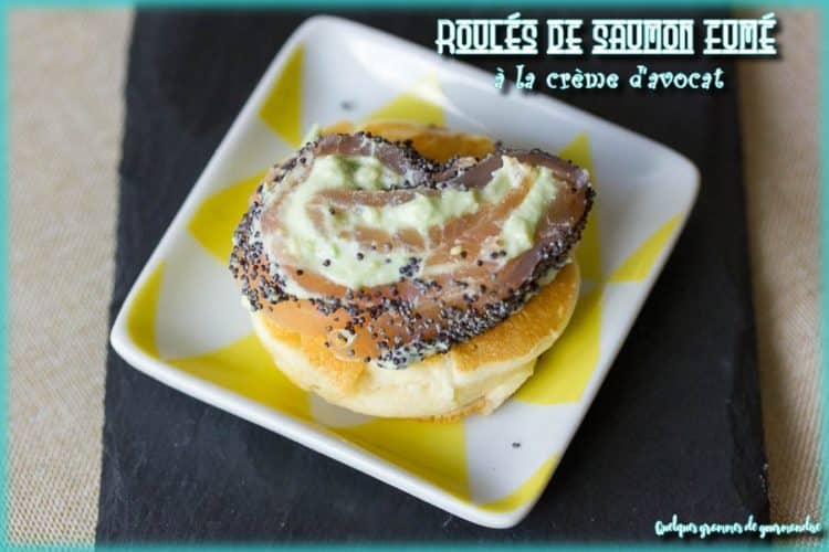 petits roulés de saumon fumé