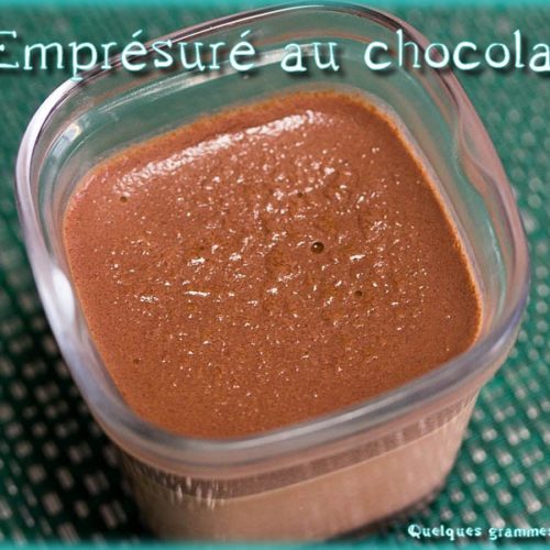emprésuré au chocolat