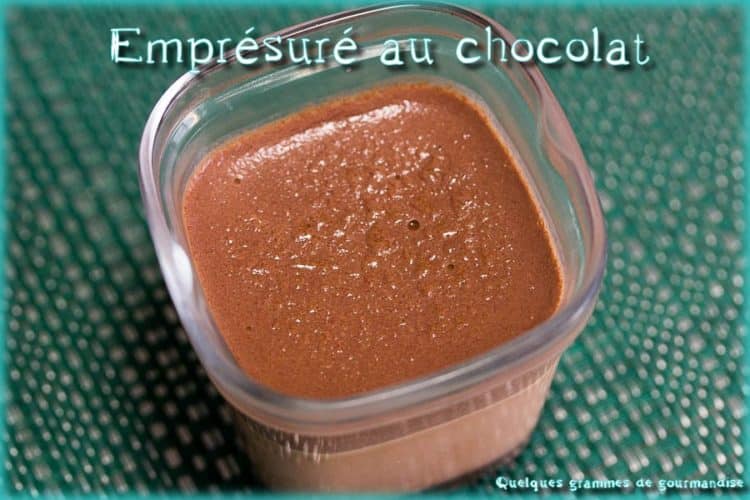 emprésuré au chocolat