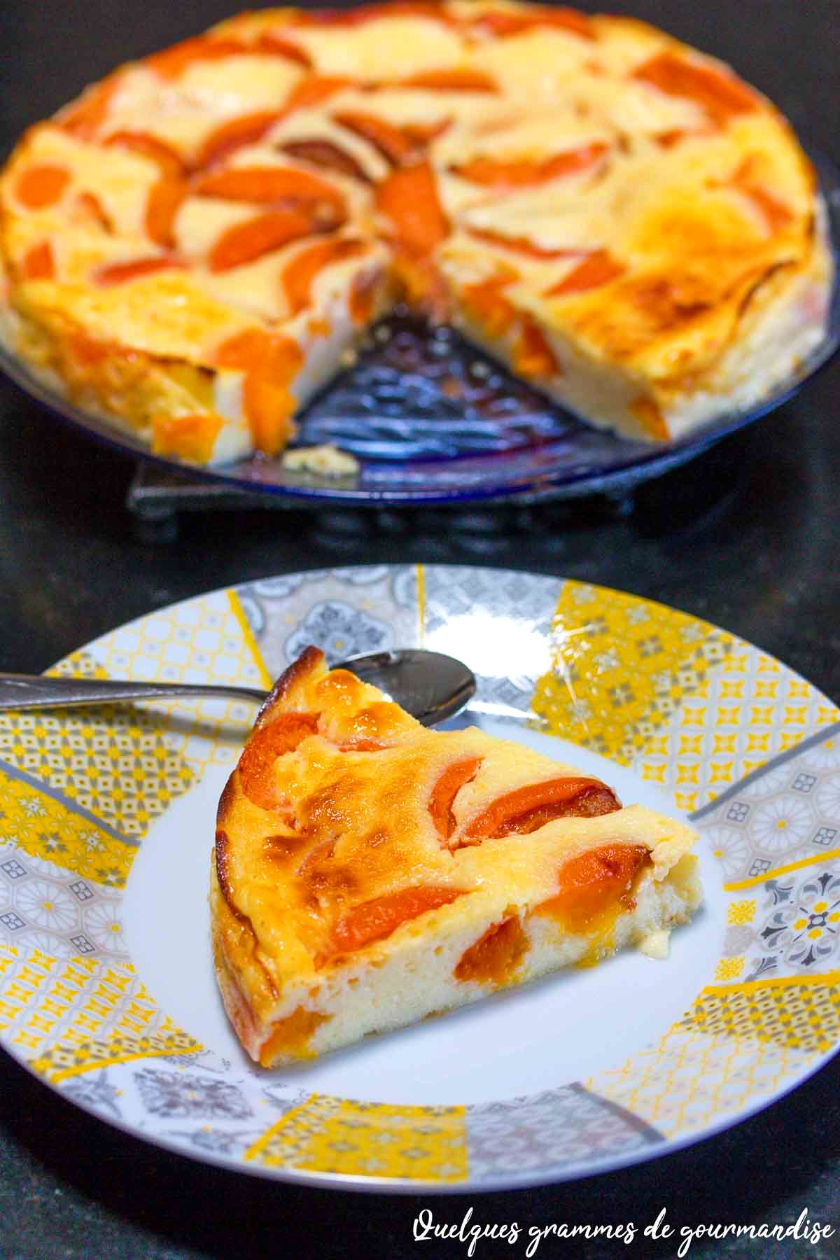 Gâteau aux abricots et fromage blanc