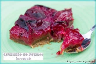 crumble aux prunes inversé à l'Omnicuiseur