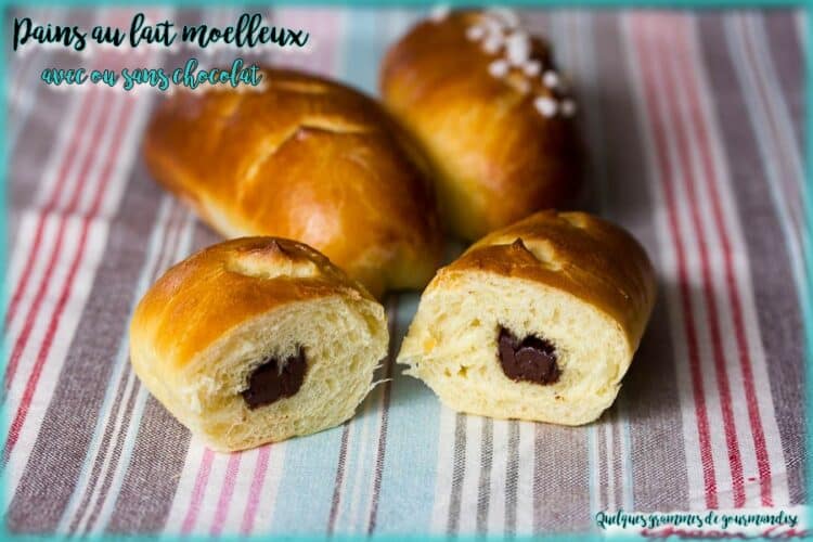 pains au lait moelleux avec ou sans chocolat