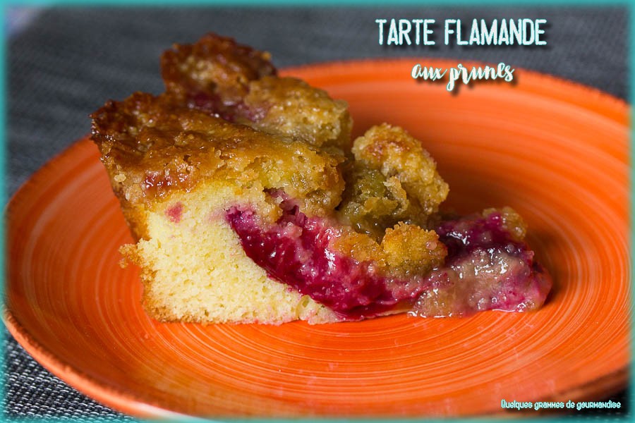 tarte flamande aux prunes et à la poudre d'amande