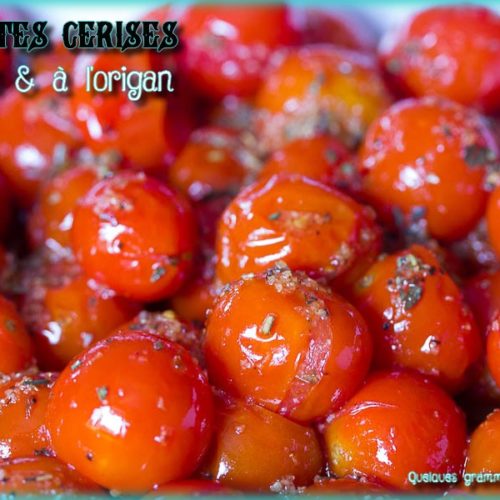 tomates cerises à l'ail et à l'origan à l'Omnicuiseur