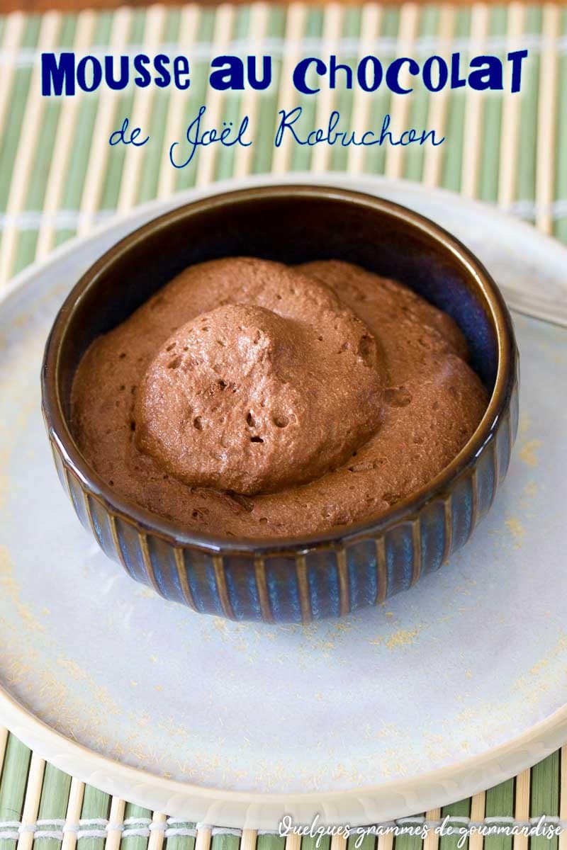 Mousse au chocolat de Joël Robuchon