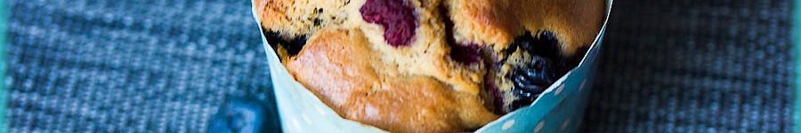 Muffins framboises-myrtilles au mascarpone zoom