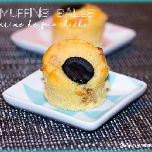 mini muffins salés à la farine de pois chiche