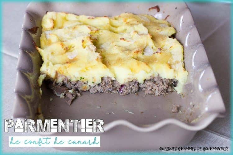 parmentier de confit de canard au Thermomix