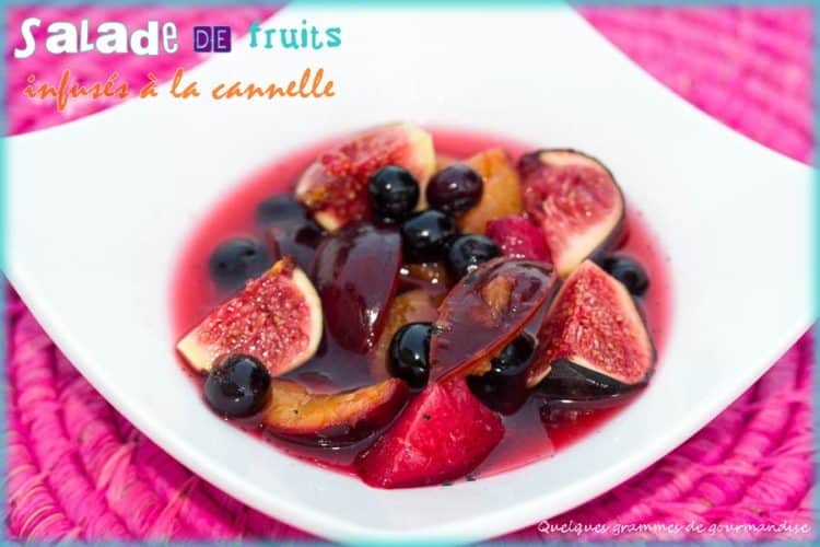 salade de fruits infusés à la cannelle