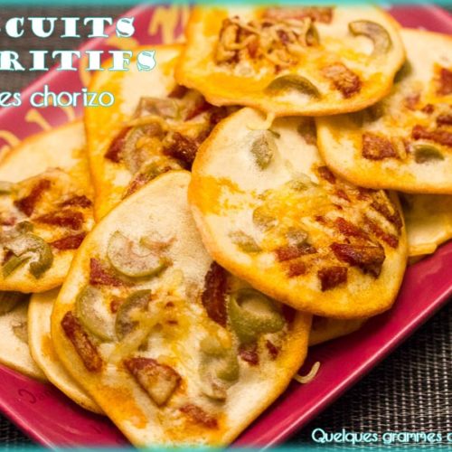 biscuits apéritif olives chorizo et fromage