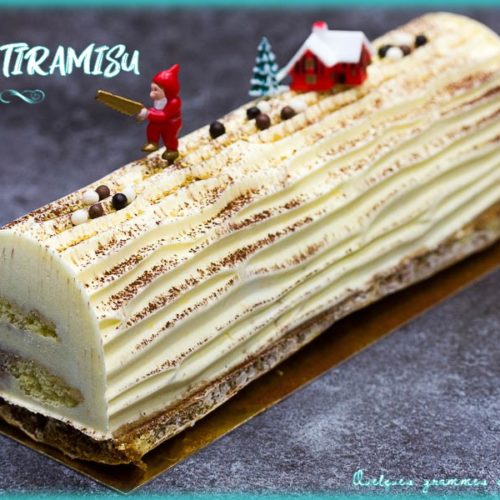 bûche tiramisu