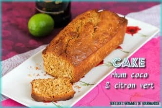 cake rhum coco citron vert