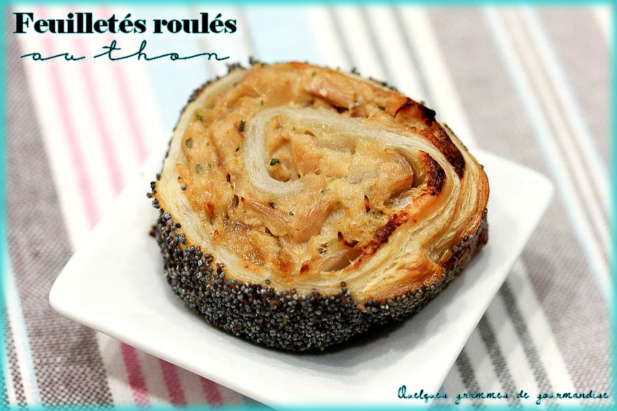 feuilletés roulés au thon